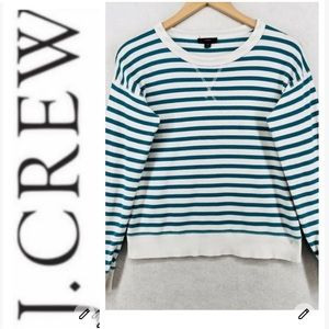 J.Crew Terry Striped Sweatshirt EUC